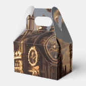 Neo-Victoriaans Steampunk Power Plant v2 | Bedankdoosjes (Voorkant Zijde)