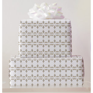 Neoclassical 3D Embossed Gold Gradient Wedding  Cadeaupapier