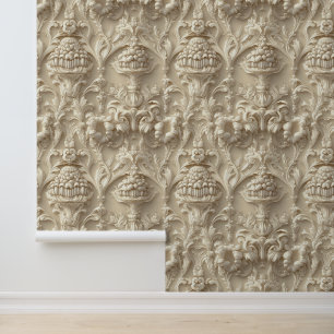 Neoclassicisme Bloemen Tand Dental Clinic Decor Behang