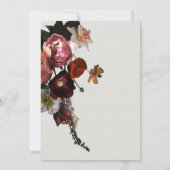 Neoclassieke Floral light & airy Wedding Kaart (Achterkant)