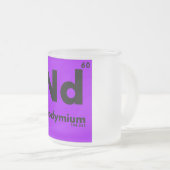 Neodymium | Periodieke tabel van elementen Matglas Koffiemok (Voorkant rechts)