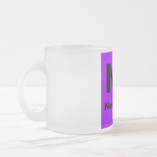 Neodymium | Periodieke tabel van elementen Matglas Koffiemok (Links)