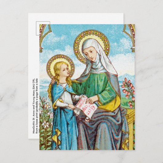 NeoGothic St. Anne en Young Mary (SAU 29) Briefkaart (Voorkant / Achterkant)