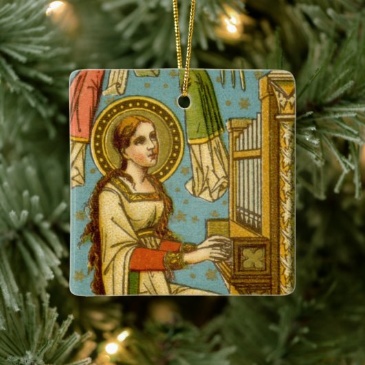 NeoGothic St. Cecilia of Rome (in detail; BNG 02) Keramisch Ornament (Boom)