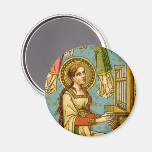 NeoGothic St. Cecilia of Rome (in detail; BNG 02) Magneet (Voorkant / Achterkant)