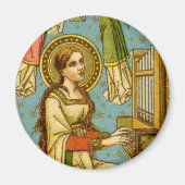 NeoGothic St. Cecilia of Rome (in detail; BNG 02) Magneet (Voorkant)