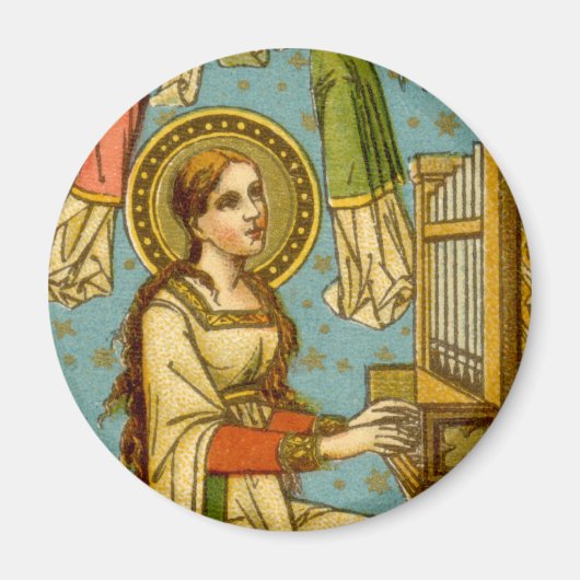 NeoGothic St. Cecilia of Rome (in detail; BNG 02) Magneet (Voorkant)