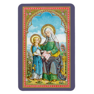 Neogotische H. Anna en jonge Maria (SAU 29) Magneet