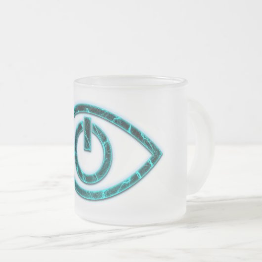 Neolution - tasse noire orpheline Bleue de Frost (Devant droit)