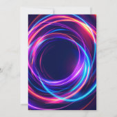 Neon 17th Birthday Invitation (Dos)