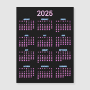 Neon 2025 kalender