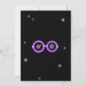 Neon 21e anniversaire Invitation (Dos)