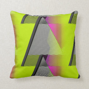 Neon 80s-patroon kussen
