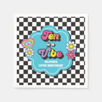 Neon 90s Retro Ten is een vibe 10e verjaardag