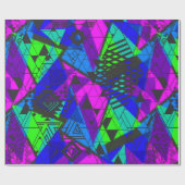 Neon abstract. cadeaupapier (Vlak)