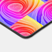 Neon Abstract Design Client Desk Mat (Coin)