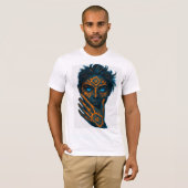 Neon Abstract Face T-Shirt (Devant entier)