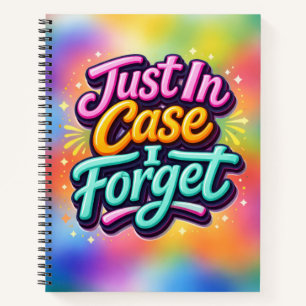 Neon Abstract met Leuke Tekst Notitieboek