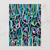 Neon Abstract schilderij Briefkaart (Voorkant)