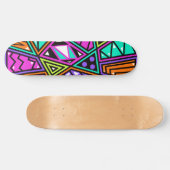 neon abstract skateboard (Horizontaal)