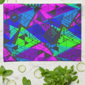 Neon abstract. theedoek (Gevouwen)