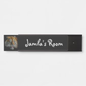 Neon Abstract Tiger Deurbordje (Voorkant)