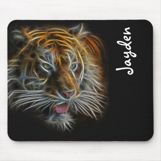 Neon Abstract TigerHead Muismat (Voorkant)
