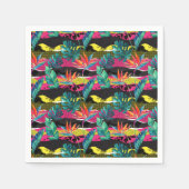 Neon Abstract tropisch textuur patroon Servet (Voorkant)