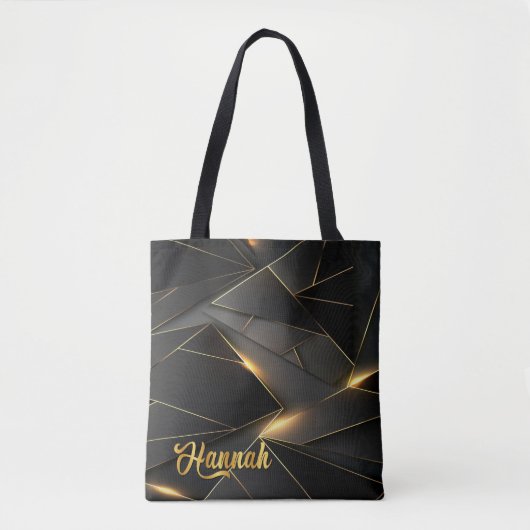 Neon Abstracte gepersonaliseerde Canvas tas (Voorkant)