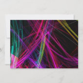 Neon Abstracte Partij Uitnodiging (Voorkant)