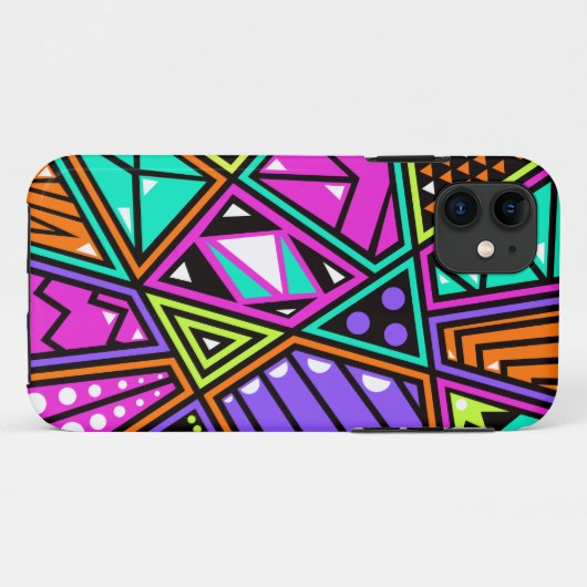 neon abstracte telefooncel Case-Mate iPhone case (Achterkant (horizontaal))