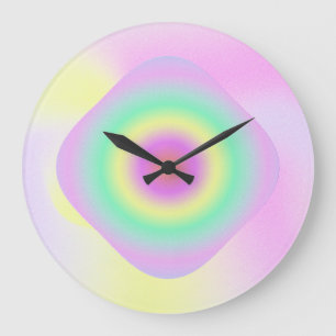 neon abstracte trippy klok
