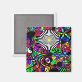 Neon Abstrait Magnet (Recto/Verso)
