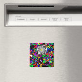 Neon Abstrait Magnet (In Situ (Lave-vaisselle))