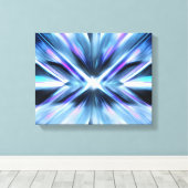 Neon Abstrakt - Der Magnet Canvas Afdruk (Insitu (Houten vloer))