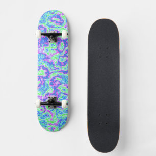 Neon Acid Trip Marble  Skateboard