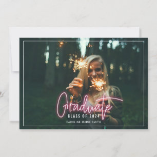 Neon Afstuderen Afstuderen foto Kaart