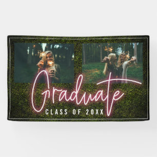 Neon Afstuderen Klasse 2 Fotogradatie Partij Spandoek