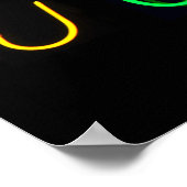 Neon alfabet: het origineel poster (Hoek)