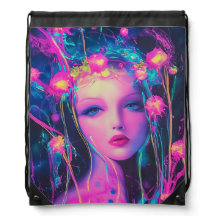 Neon Alien Goddess
