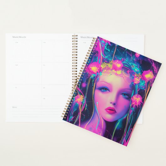 Neon Alien Goddess  Planner (Display)