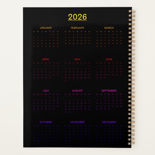 Neon Alien Goddess  Planner (Achterkant)