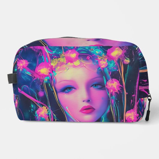 Neon Alien Goddess Toilettasje (Voorkant)