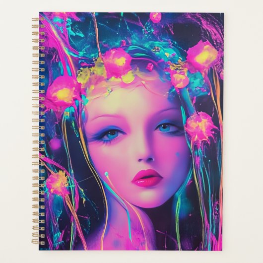 Neon Alien Godin Planner (Voorkant)