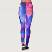 Neon Alien Planet Leggings |  Sportkleding (Achterkant)