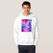 Neon Alien Planet Sweat - shirt à capuche | Sci-Fi (Devant entier)