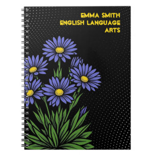 Neon Alpen Aster Pop Art Notitieboek