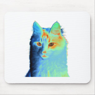 Neon Angora Cat Muismat