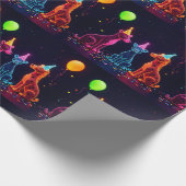 Neon Animal Theme Wrap Cadeaupapier (Hoek)