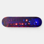 Neon Apartment Building Skateboard Deck (Horz)